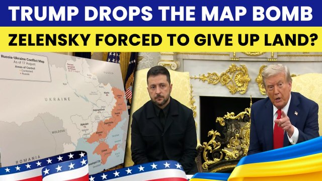 Trump Forces Zelensky to Redraw Ukraine’s Map? Trump Shoves Map at Zelensky in White House Showdown
