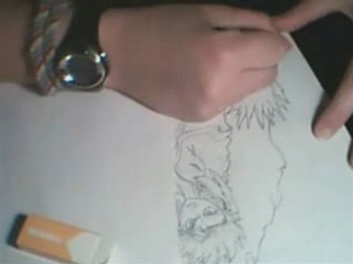 Dessin manga Hitsugaya en Bankai