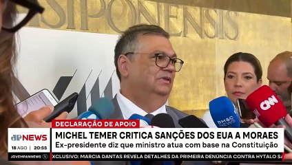 Michel Temer critica sanções dos EUA a Moraes