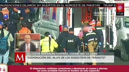 El coordinador del C5 de la CdMx aborda el tema de los siniestros viales en la capital