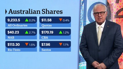 Qantas shares retreat, Aussie dollar goes up a touch