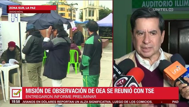 Comicios: Misión de la OEA felicita a los bolivianos, destaca el Sirepre y califica la jornada como “tranquila y sin mayores incidentes”