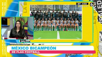 México gana medalla de oro en flag football