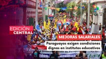 Maestros del sector público se suman a huelga nacional en Paraguay