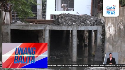 Konstruksyon ng Matalahib Creek pumping station, itinuturo ng ilang residente na dahilan kung bakit tumaas ang baha roon | Unang Balita