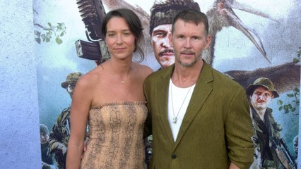 Ashley Sisino and Ryan Kwanten attend the premiere of "Primitive War" in Los Angeles