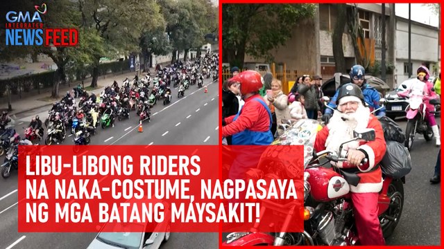 Libu-libong riders na naka-costume, nagpasaya ng mga batang maysakit! | GMA Integrated Newsfeed