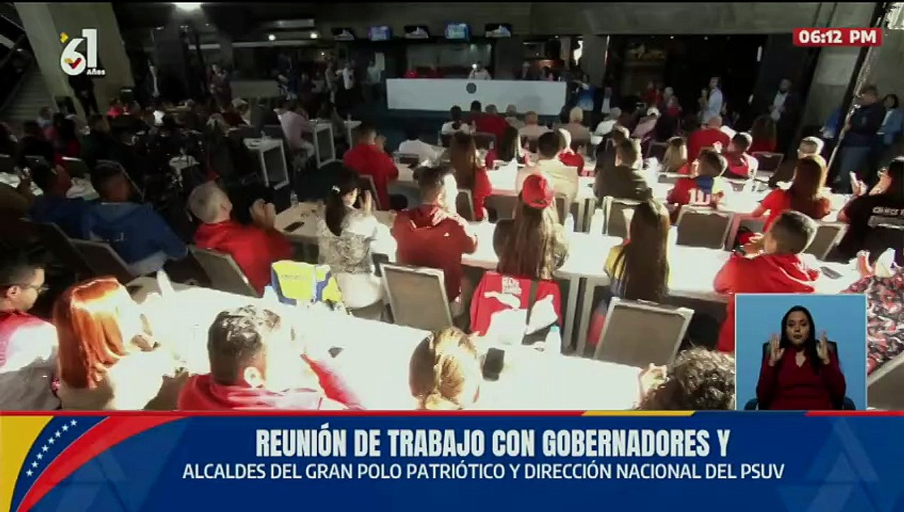 Jefe de Estado lidera reunión con gobernadores, gobernadoras, alcaldes y alcaldesas del GPPSB y del PSUV