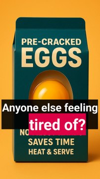Introducing Pre-Cracked Eggs – because even eggs are tired of adulting these days! 🥚😂 -#joke #meme #jokes #memes #funny #desijoke #jokeoftheday #desimeme #memesdaily #memepage #news #breakingnews