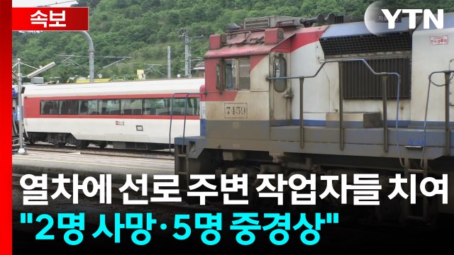 무궁화호 열차에 선로 주변 작업자들 치여 2명 숨져 / YTN
