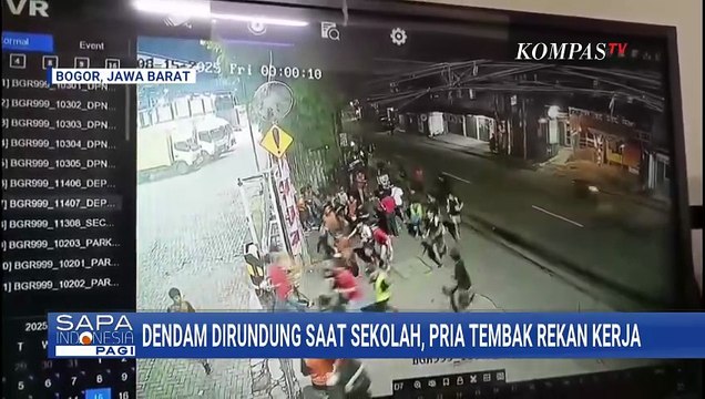 Terekam CCTV! Pria di Bogor Tembak Rekan Kerja, Motif Dendam Dirundung Semasa Sekolah | SAPA PAGI