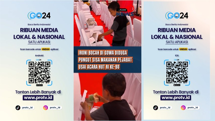 Ironi Bocah di Gowa yang Diduga Pungut Sisa Makanan Pejabat usai Acara HUT RI ke-80