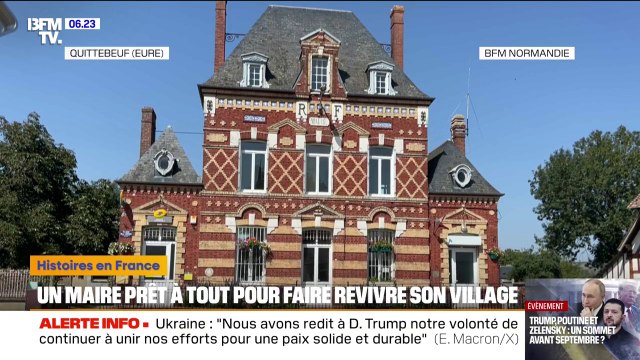 Normandie: le maire de Quittebeuf, 670 habitants, achète et rénove des bâtiments avec ses propres fonds pour revitaliser sa commune