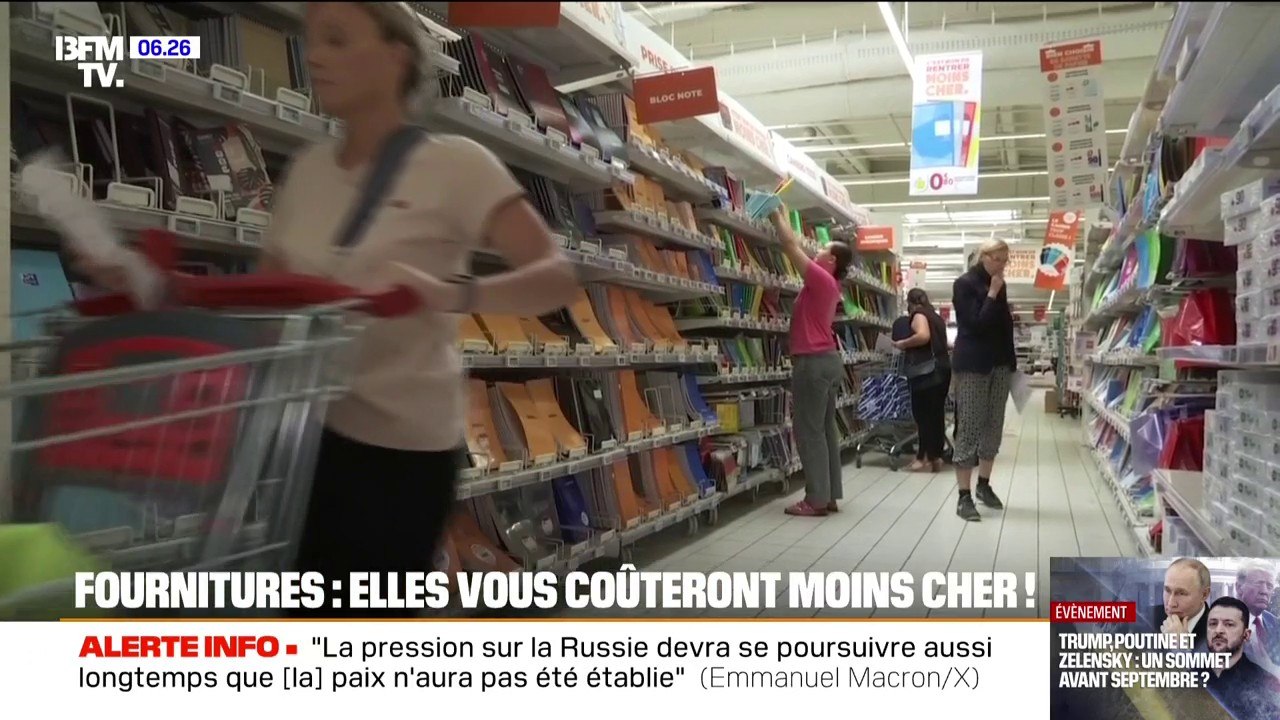 - 5,5% par rapport à 2024: le prix des fournitures scolaires baisse cette année