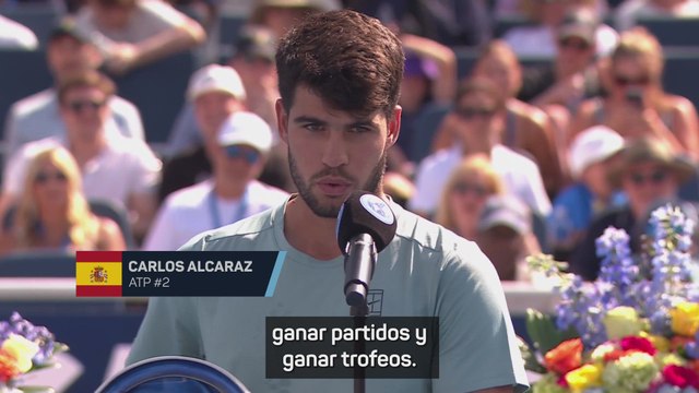 Alcaraz: No es la manera en la que quiero ganar partidos y trofeos