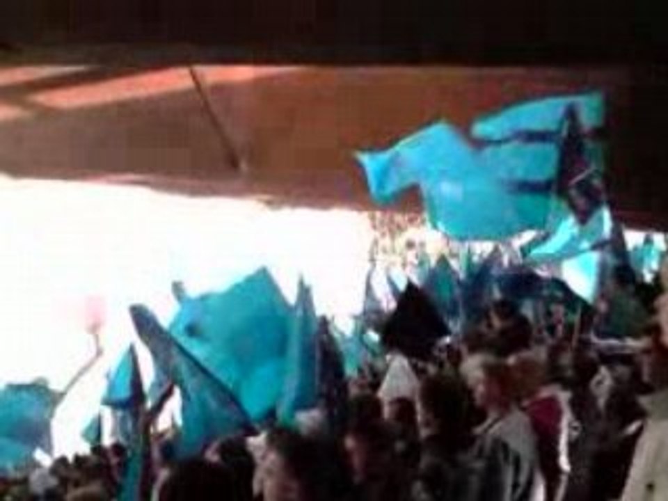 hac bastia:tifo avant match
