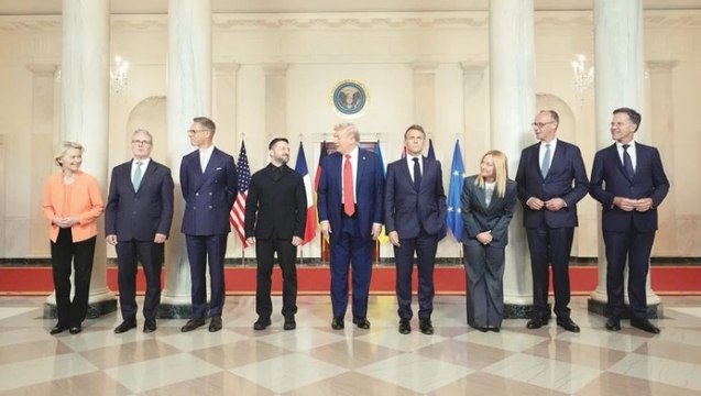Trump, Zelenski ve AB liderleri Beyaz Saray’da bir araya geldi