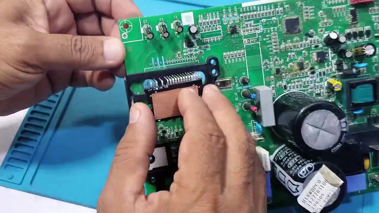 PEL DC inverter AC F1 error code IPM Remove and install PCB Training start #322  #Pel #Dcinverter #F1Error #dcinverteracpcb