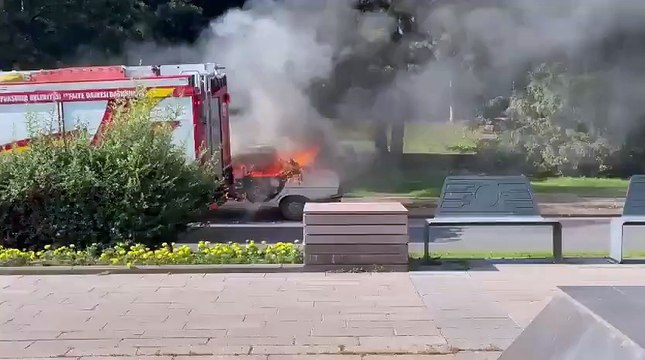 TBMM'nin önünde 'Beyaz Toros' yakıldı: 1 kişi gözaltında...
