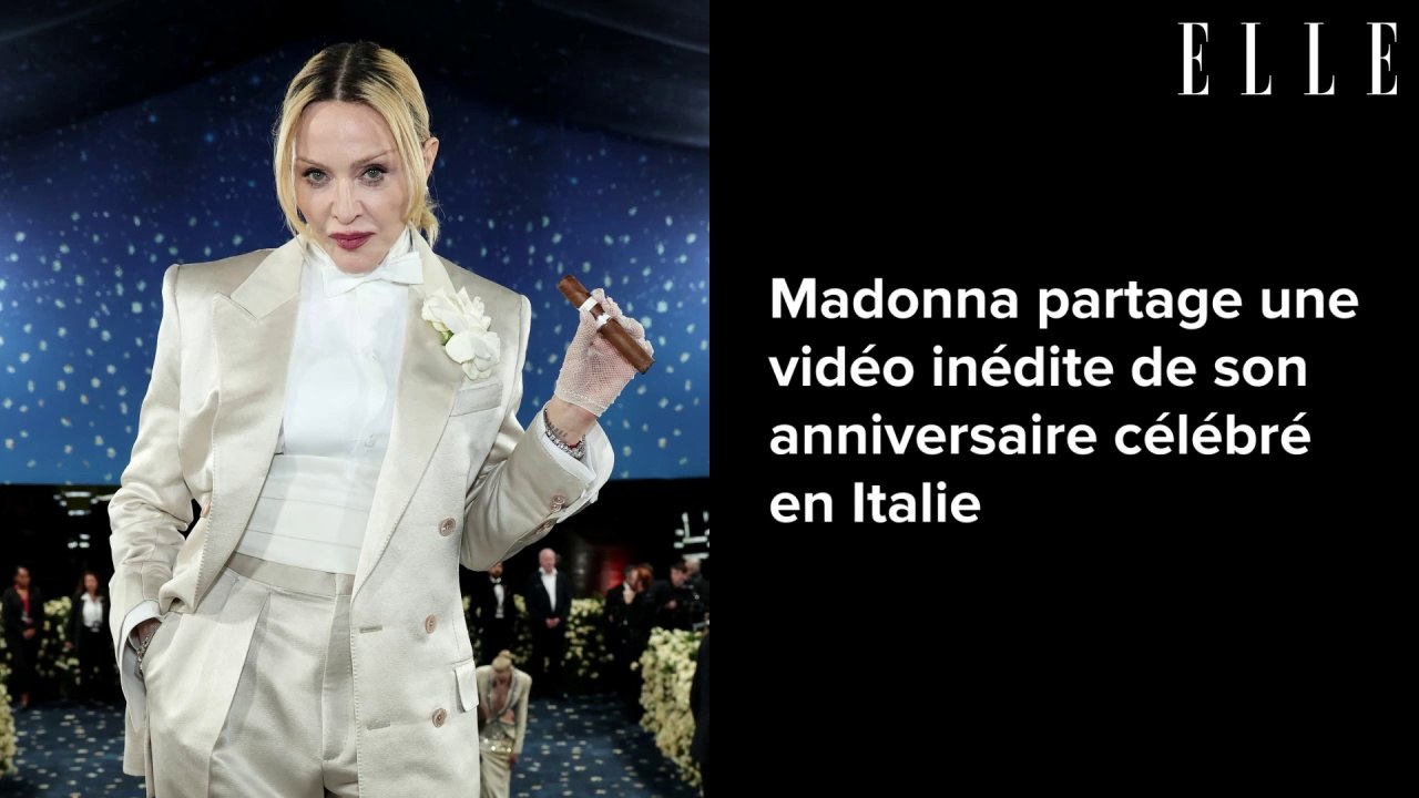 Madonna partage une vidéo inédite de son anniversaire célébré en Italie