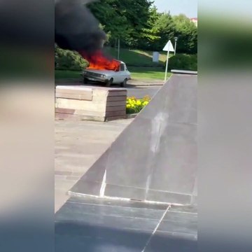 TBMM’nin önünde ‘Beyaz Toros’ yakıldı