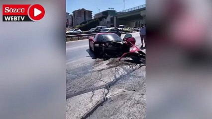 Sosyal medyada herkes 17 milyonluk Ferrari kazasını konuşuyor