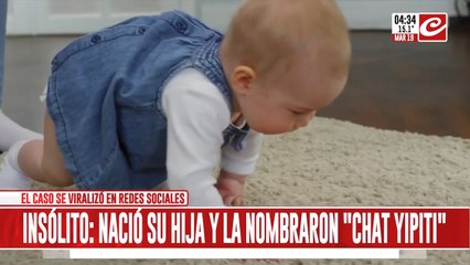 Se inspiraron en la IA y nonbraron "Chat Yipiti"... ¡ a su hija recién nacida!
