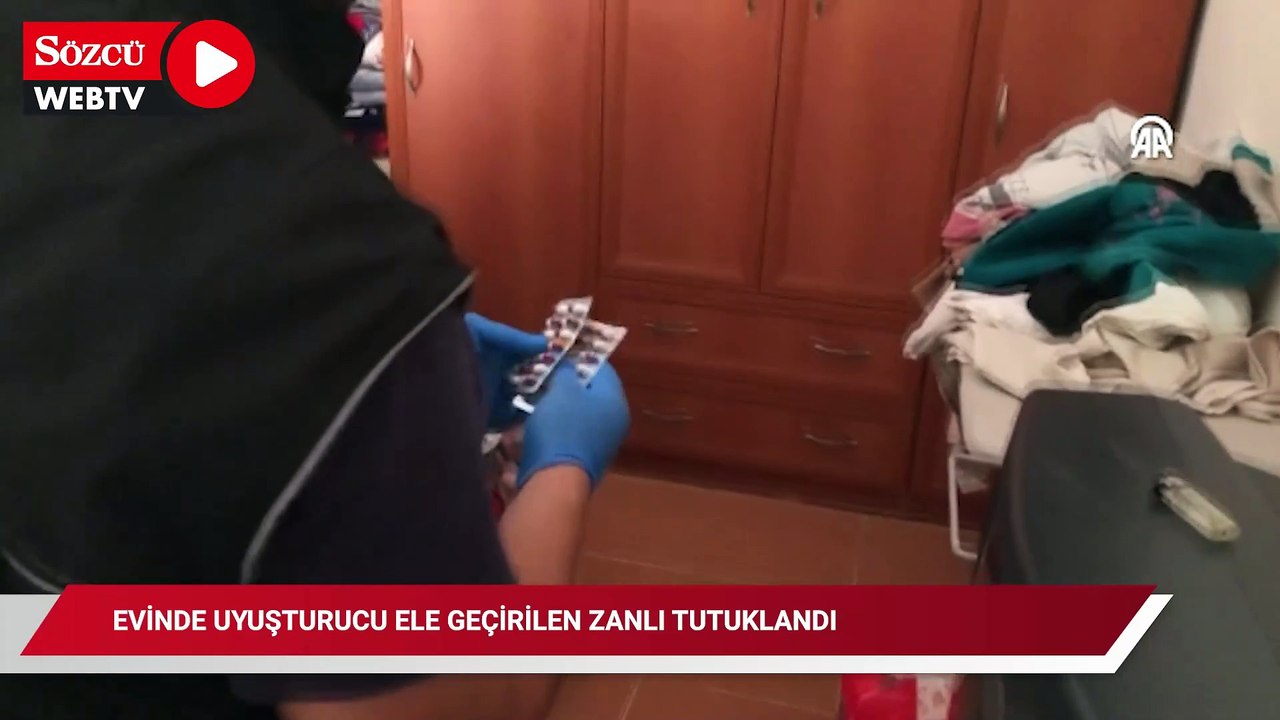 Evinde uyuşturucu ele geçirilen zanlı tutuklandı