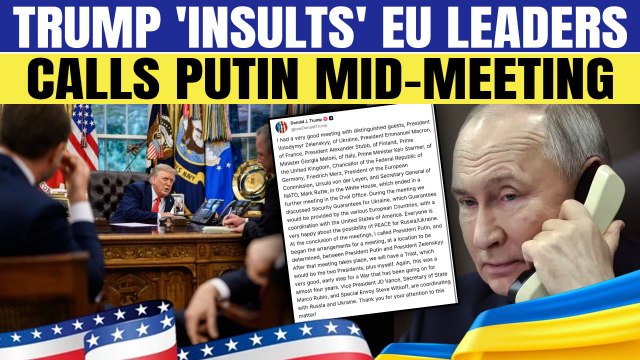 Trump ‘Halts’ Crucial EU-Ukraine Talks to Call Putin | Nearly an Hour of Secret Peace Discussions