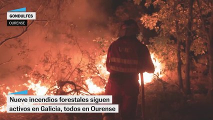 Los incendios en Galicia siguen sin control