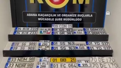 27 sahte araç plakası ele geçirildi