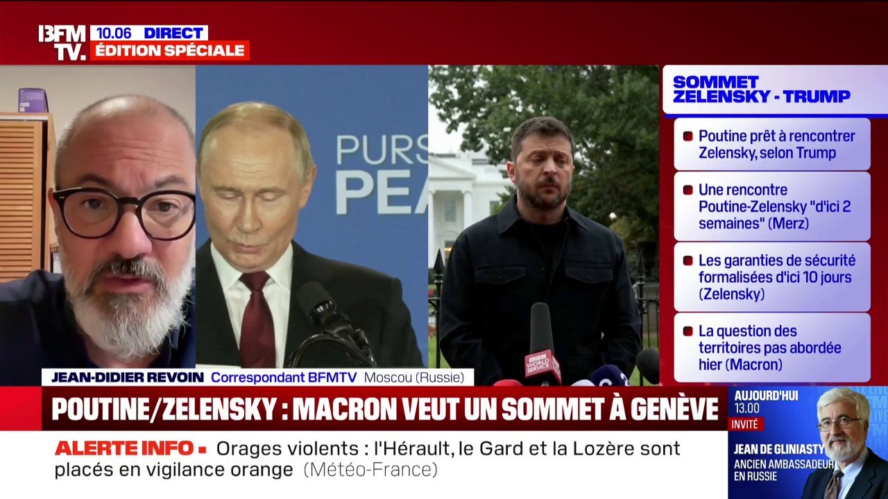 Vladimir Poutine et Donald Trump ont évoqué l'éventualité de porter à un "plus haut niveau" les négociations directes entre la Russie et l'Ukraine