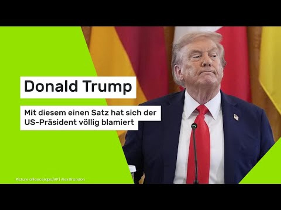 Donald Trump: Mit diesem einen Satz hat sich der US-Präsident völlig blamiert