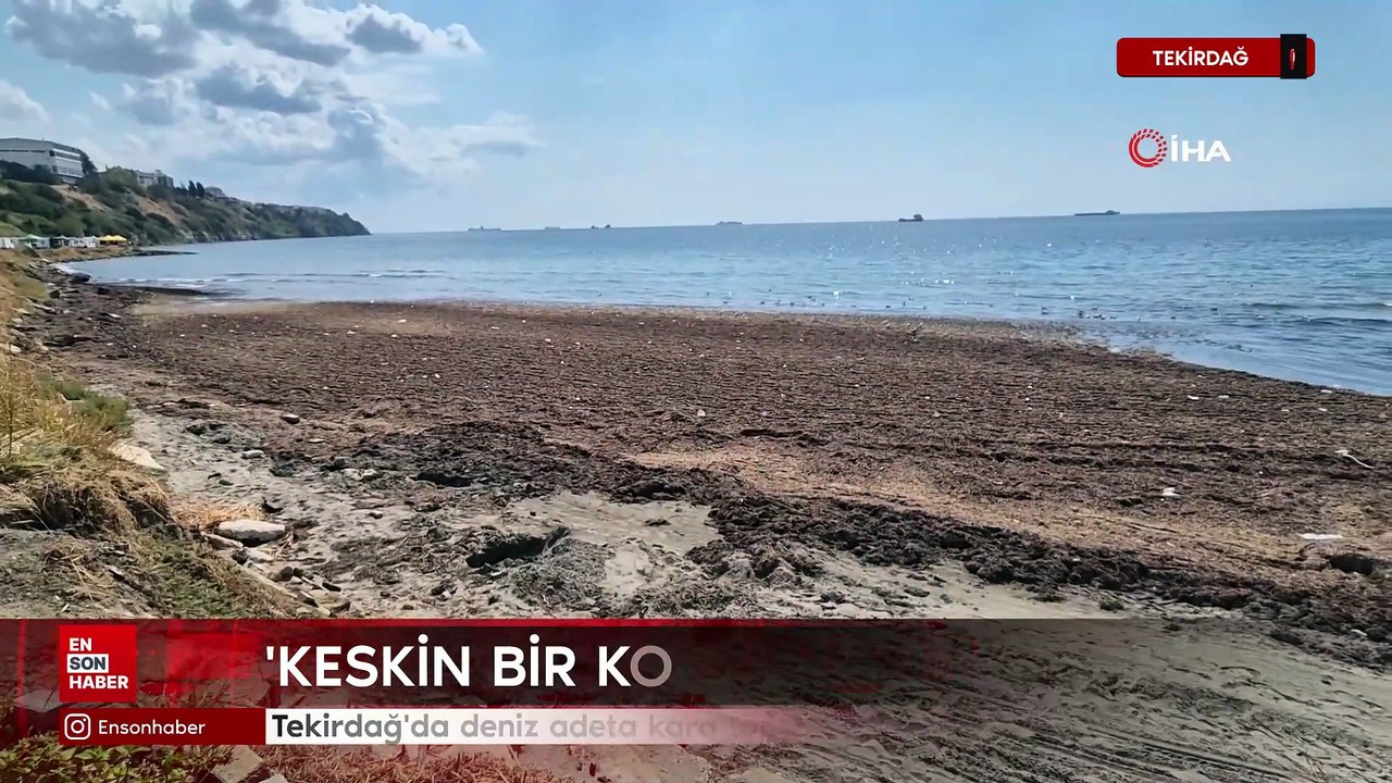 Tekirdağ'da deniz adeta kara toprak parçasına dönüştü