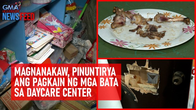 Magnanakaw, pinuntirya ang pagkain ng mga bata sa daycare center | GMA Integrated Newsfeed