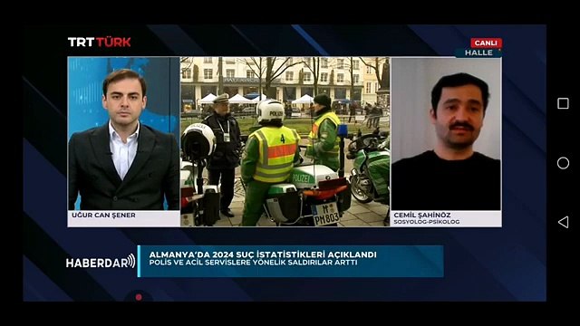 Toplumsal siddet ve polislere saldiri artiyor (TRT Türk, Haberdar, 07.04.2025)
