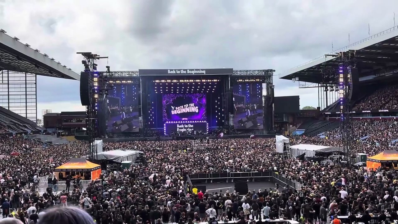 Back to the Beginning - Bark at the Moon (Ozzy Osbourne cover) ft. Papa V Perpetua (Ghost), Vernon Reid, Nuno Bettencourt, Adam Wakeman, Rudy Sarzo & Travis Barker - Live at Villa Park, Birmingham, UK - July 5, 2025