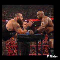 WWEraw#  Bobby Lashley faced Braun Strowman in an Arm Wrestling Match to see who is the strongest in WWE!
