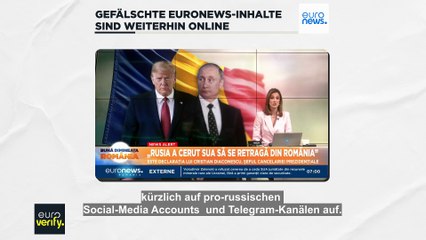 Desinformationskampagne: Warnung vor gefälschten Euronews-Inhalten