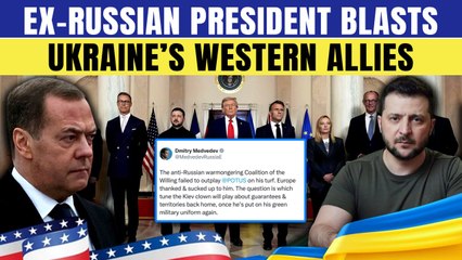 'Europe S**ks Up To Trump': Medvedev's DIRTIEST-EVER Remark on Trump vs Zelensky vs EU Deal