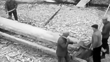 How was large mill-wheel shaft made