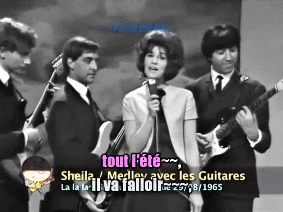 Sheila & Les Guitares_Medley (Pendant les vacances-Première surprise partie-Sheila-Cette année là)(Clip 1965)