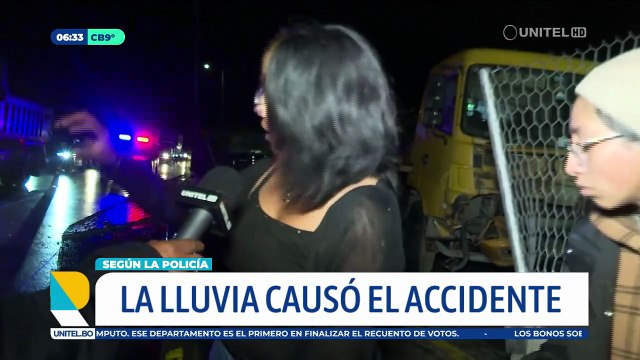 Múltiple colisión deja al menos cuatro heridos en la autopista que une a La Paz y El Alto