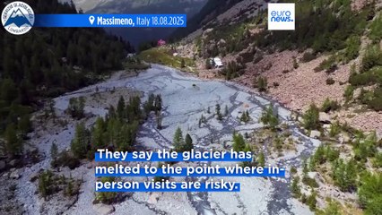 Italy's Ventina glacier has melted so much geologists now can only monitor it remotely