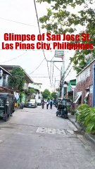 Glimpse of San Jose Street in Las Pinas City in the Philippines