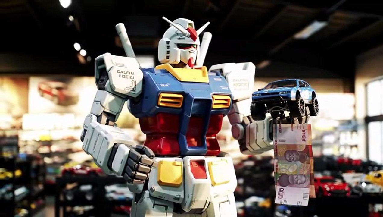Gundam chose rc car
