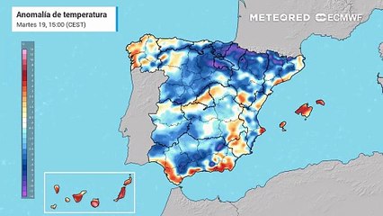 Mañana seguirán bajando las temperaturas en España