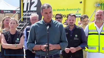 Sánchez no hace autocrítica ni habla de pirómanos y culpa de los incendios a la "ola de calor"