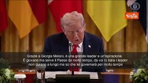 Trump elogia Meloni alla Casa Bianca: Grande leader, è giovane ma governerà molto a lungo