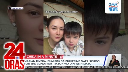Marian Rivera, bumisita sa Philippine Nat'l School for the Blind; may Tiktok vid din with Sixto | 24 Oras